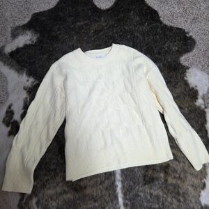 Jessica Simpson Yellow Cable Knit Sweater